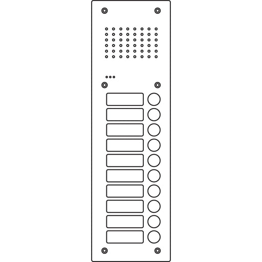 Ritto - Türstation für Türkommunikation Türstation Pur Edelstahl RGE1811225 Acero Audio, 10WE