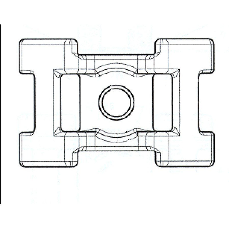 HellermannTyton - Befestigungssockel und -element für Kabelbinder Kabelhalter S2CM25 − 500 Stück