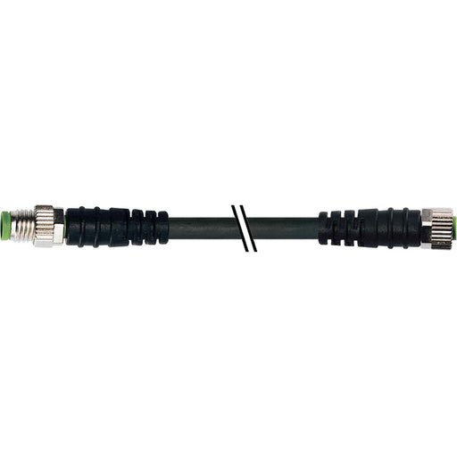 Murrelektronik - Konfektioniertes Sensor-Aktor-Kabel Verbindungsleitung 1m 7000-88001-6100100 M8 St. auf M8 Bu. − 1 Stück