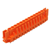 WAGO - Leiterplattensteckverbinder THT-Federleiste gerade 232-173/047-000 Maß 5,08mm,orange − 25 Stück