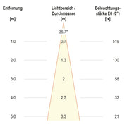 EVN Lichttechnik - Downlight/Strahler/Flutlicht P-LED Lichtpunkt P21031402 alu-mt IP20 12V 3W 3000K rd