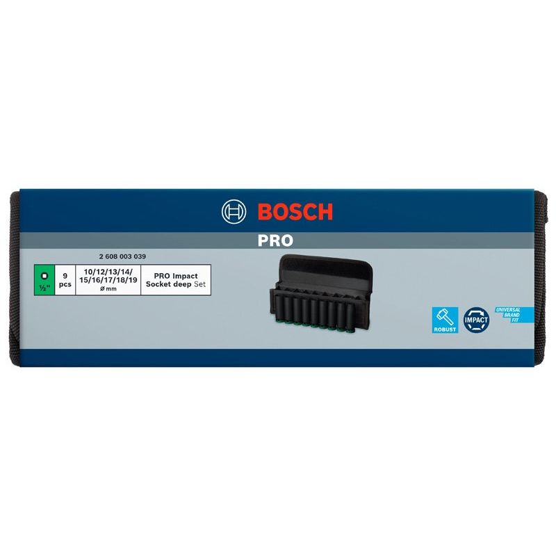 Bosch - Steckschlüsselset PRO Impact 2608003039 Steckschlüsselsatz