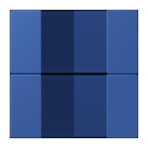 Jung - Abdeckung/Bedienelement für Installationsschalterprogramme Tastensatz 2fach LC 502 TSA 253 bleu outremer 59