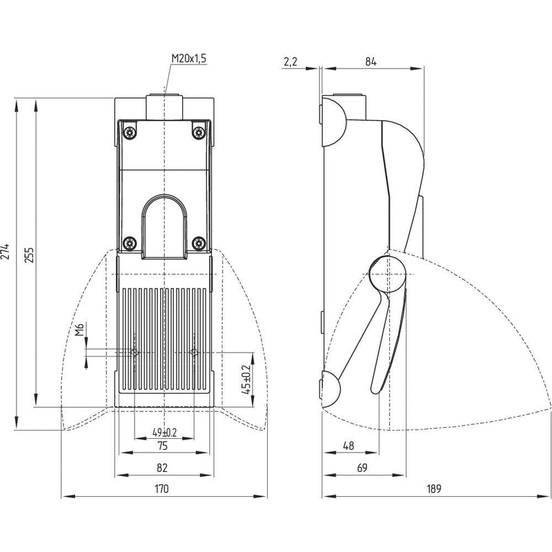Schmersal - Fußschalter Fussschalter ZF232-11