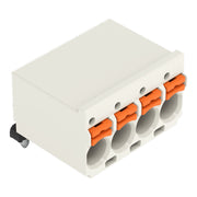 WAGO GmbH & Co. KG - Leiterplattensteckverbinder 1-Leiter-THR-Federleiste 2092-1374/200-000 CAGE CLAMP,lichtgrau − 200 Stück