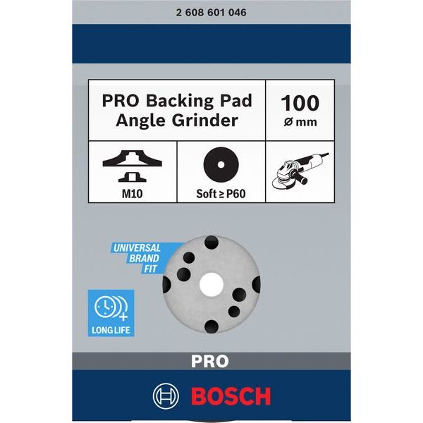 Bosch - Stützteller für Schleifwerkzeug PRO Stützteller weich, 2608601046 125 mm, M10