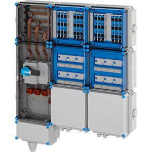 Hensel - Verteilerschrank für Energieversorgung Ladeverteiler Mi EV 11kW 12100 f.12 Ladep. a 11kW