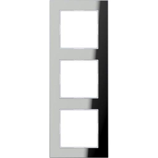 Jung - Abdeckrahmen Glasrahmen 3-fach si/vers AC 583 GL SI waage/senkrecht − 1 Stück by Jung
