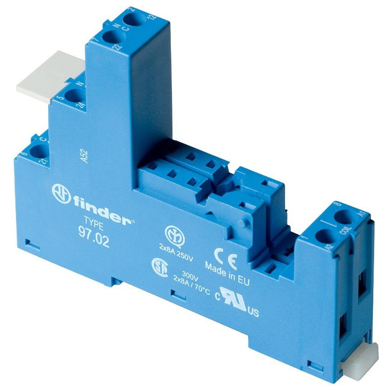 Finder - Relaissockel Schraubfassung 97.02 blau