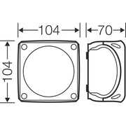 Hensel - Leergehäuse EB 04 G EB-Mass 83x83x55mm − 5 Stück