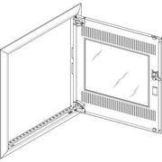 ABN - Tür/Bedientableau (Schaltschrank) Blendrahmen mit Mediatür GBRU24TM für UP-VT,2x4-reihig
