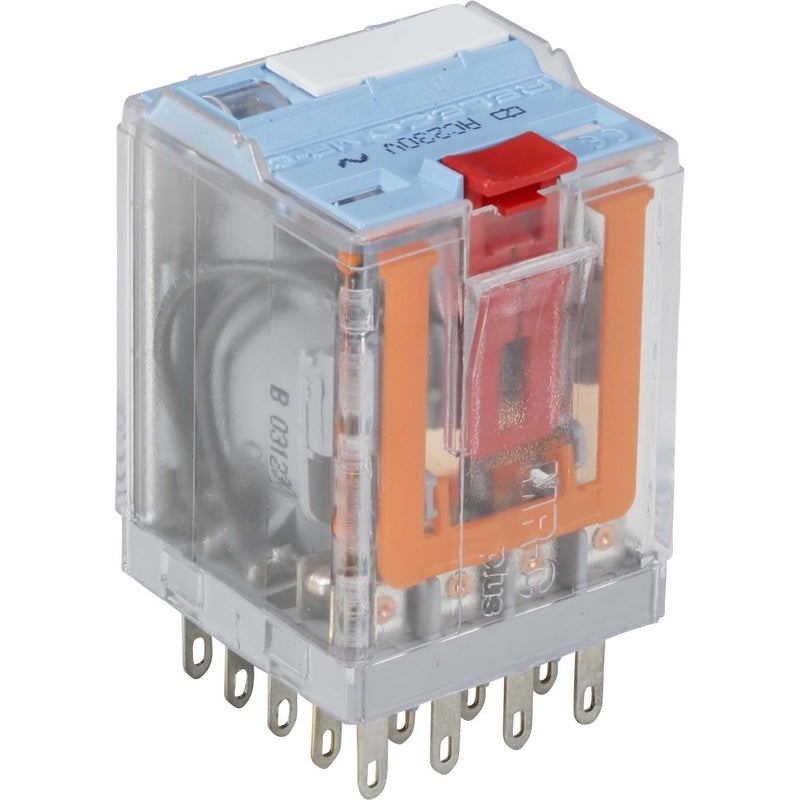 Comat Releco - Schaltrelais Industrie-Relais MRC blau C4-A40X/AC230V-Relec 14-pin, 4 CO, X=LED − 10 Stück