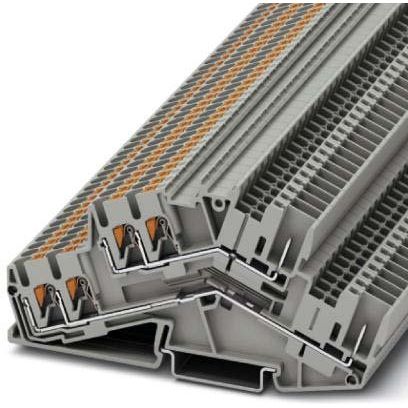 Phoenix Contact - Durchgangs-Reihenklemme Doppelstockklemme PTTBS 2,5-TWIN/2P 0,14qmm-4qmm grau − 50 Stück