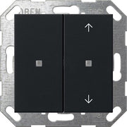 Gira - Bussystem-Tastwippe KNX Taster Wippe 2f sw 5175005 unbedruckt/Pfeile