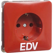 Peha - Schalter-/Steckdosenkombination Steckdose SCHUKO D 80.6611 ROT EDV rot