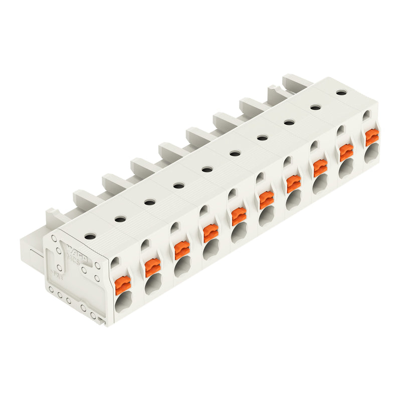 WAGO - Kabelsteckverbinder für Leiterplattensteckverbinder 1-Leiter-Federleiste 2721-210/026-000 Push-inCAGECLAMP,lgr − 25 Stück
