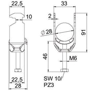 OBO Bettermann - Bügelschelle BS-H2-M-28 A2 2-fach − 50 Stück