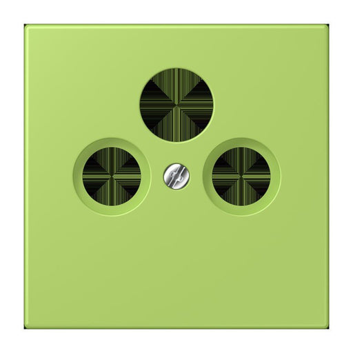 Jung - Einsatz/Abdeckung für Kommunikationstechnik Abdeckung für Sat/BK-Dose LC 990 SAT 221 vert clair (32052)
