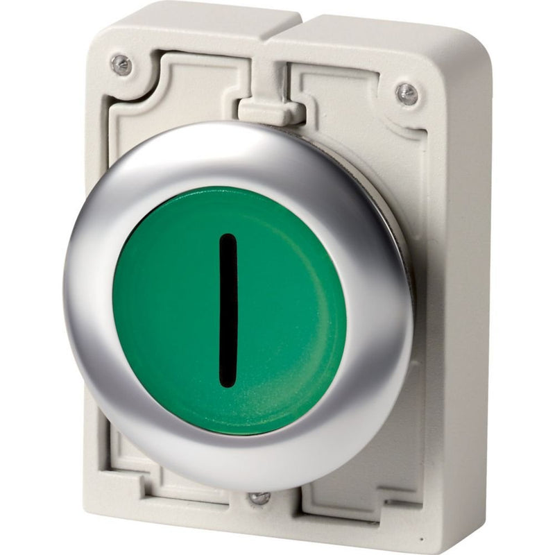 Eaton - Frontelement für Drucktaster Leuchtdrucktaste RMQ-Titan M30I-FDL-G-X1 flach tastend bes