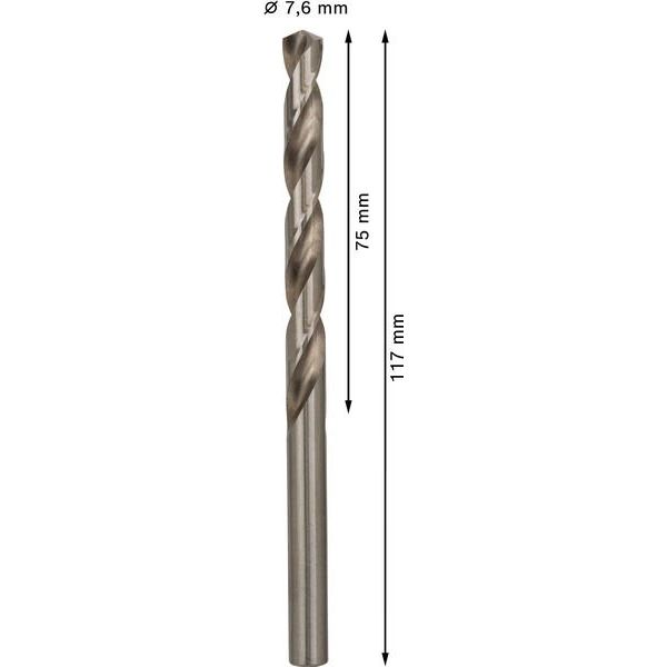 Bosch - Bohrer PRO Metal HSS-G 2608585504 Spiralbohrer 7,6 x