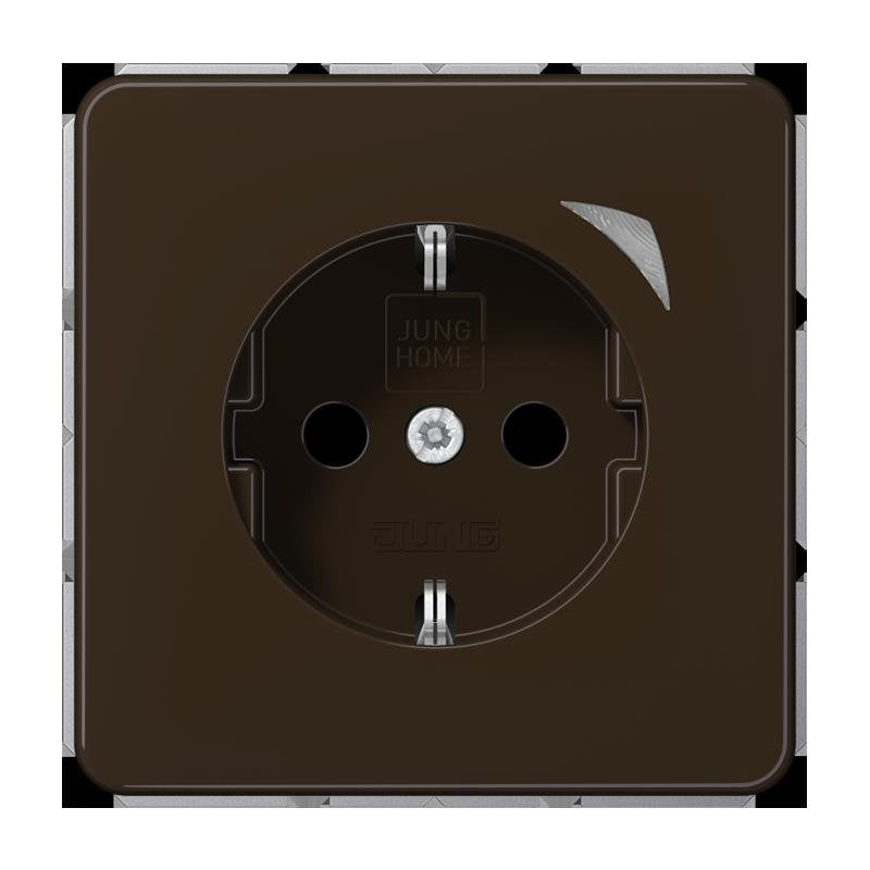 Jung - Steckdose SCHUKO Steckdose 16 A 250V BT CD 1521 SE BR m. Berührungsschutz