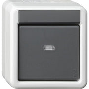Gira - Bussystem-Ankoppler KNX Taster BA 1fach 515230 grau AP 2Punkt