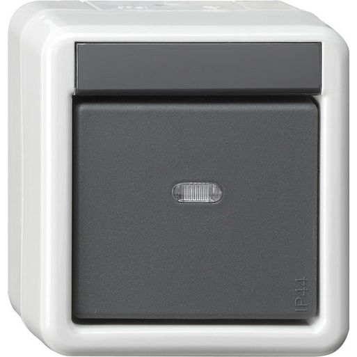 Gira - Bussystem-Ankoppler KNX Taster BA 1fach 515230 grau AP 2Punkt