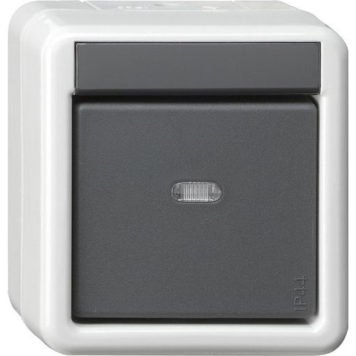 Gira - Bussystem-Ankoppler KNX Taster BA 1fach 515230 grau AP 2Punkt