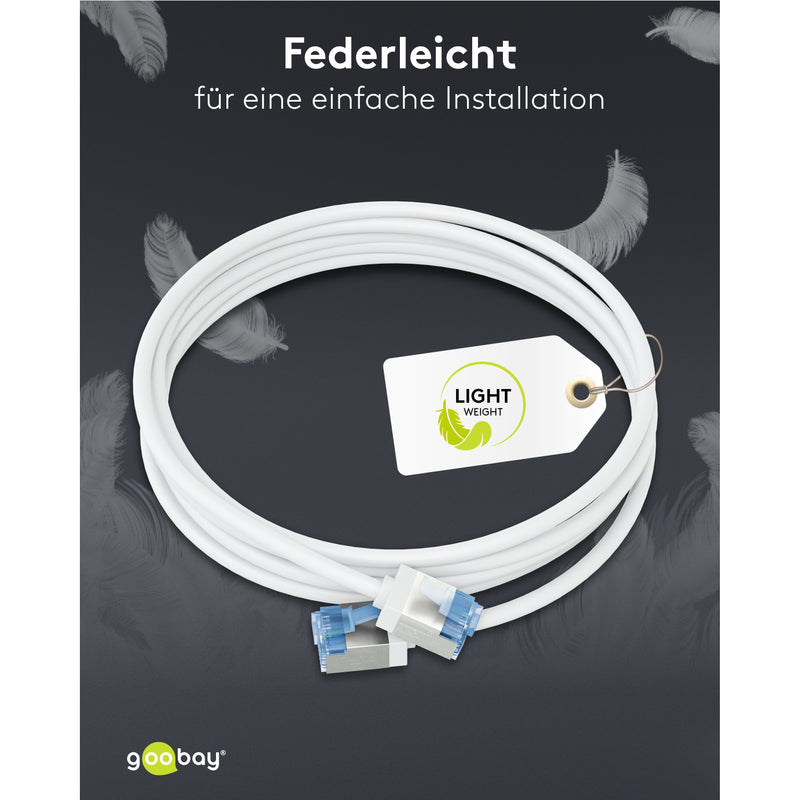 Goobay - Patchkabel Kupfer Patchkabel U/FTP Cat6 74341 Ultraflexibel,slim,w