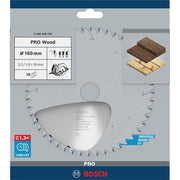 Bosch - Kreissägeblatt PRO Wood Kreissägeblatt, 2608640785 160 x 2,2 x 16 mm
