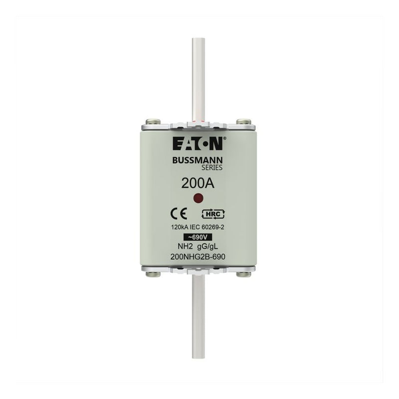 Eaton - Messersicherung Sicherungseinsatz Nieders. 200NHG2B-690 200A AC 690V 120kA − 3 Stück