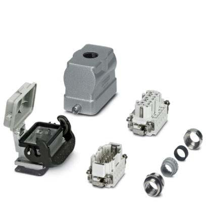Phoenix Contact - Rechtecksteckverbinder, Set (Industriesteckverbinder) Steckverbinder-Set HC-KIT-B10-R01