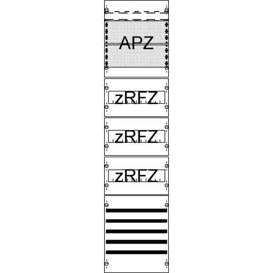 Striebel&John - Verteilerfeld für Installationsverteiler Verteilerfeld FV17SA2R3 m.SaS, APZzRfZ3, 7RE