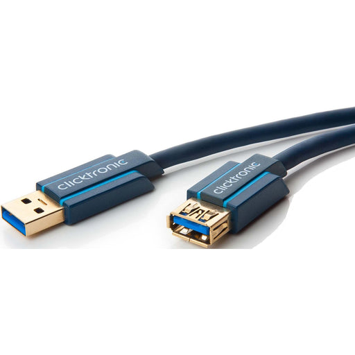 Clicktronic - PC-Kabel USB-Verlängerung,Highspeed 70119 1,8m,TypA