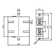 EFB-Elektronik - LWL-Kupplung SC Kupplung 53316.34 m.Keramikferrule