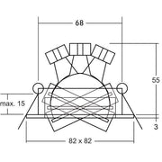 Brumberg Leuchten - Downlight/Strahler/Flutlicht NV-Einbaustrahler 32005250 GX5,3/50W, alu matt