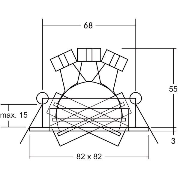Brumberg Leuchten - Downlight/Strahler/Flutlicht NV-Einbaustrahler 32005250 GX5,3/50W, alu matt