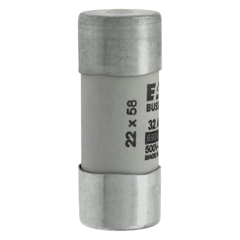 Eaton - Zylindrische Sicherung Sicherungseinsatz Nieders. CYL GG 22,#C22G32S 32A AC 690V 80kA − 10 Stück