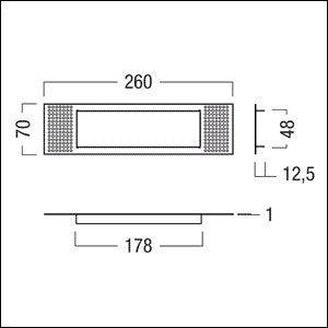 Zumtobel Group - Mechanisches Zubehör/Ersatzteile für Leuchten Einbaurahmen ARTSIGN #22166900 für Notleuchte 12,5