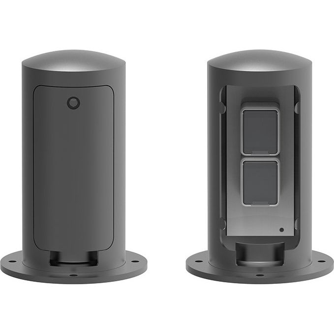 Leipziger Leuchten - Licht-/Energiesäule Elektroversorgungspoller 9.883.0001.102S 2xSchutzk.250V/16A