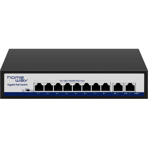 Homeway - PoE-Injektor/-Splitter PoE Switch HW-INAPPOEGB10 8 Port