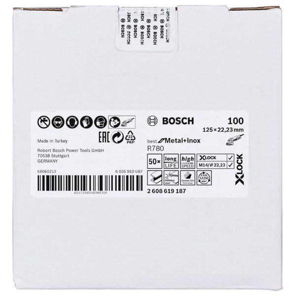 Bosch - Trenn-/Schleifscheibe PRO R780 X-Lock 2608619187 Fiberscheibe 125 mm