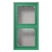 Jung - Aufputzgehäuse für Unterputzgerät Aufputz-Kappe 2fach LC 582 A 250 vert 59 (4320G)