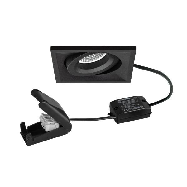 Brumberg Leuchten - Downlight/Strahler/Flutlicht LED-Einbaustrahler 230V 38498183 3000K, sw
