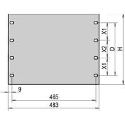 Schroff - Frontplatte (Schaltschrank) 19" Blindplatte 40304074