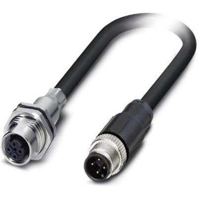 Phoenix Contact - Rundsteckverbinder, feldkonfektionierbar (Industriesteckverbinder) Netzwerkkabel VS-M12FSBP-M#1401259 − 50 Stück