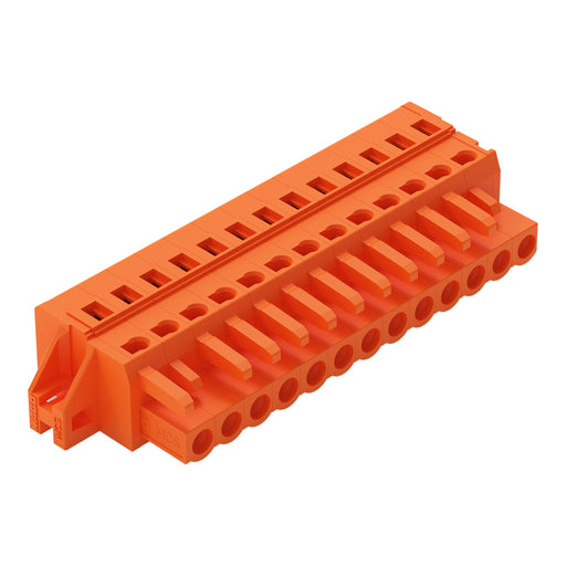 WAGO - Kabelsteckverbinder für Leiterplattensteckverbinder 1-Leiter-Federleiste 231-313/031-000 CAGECLAMP,2,5mm²,or − 25 Stück