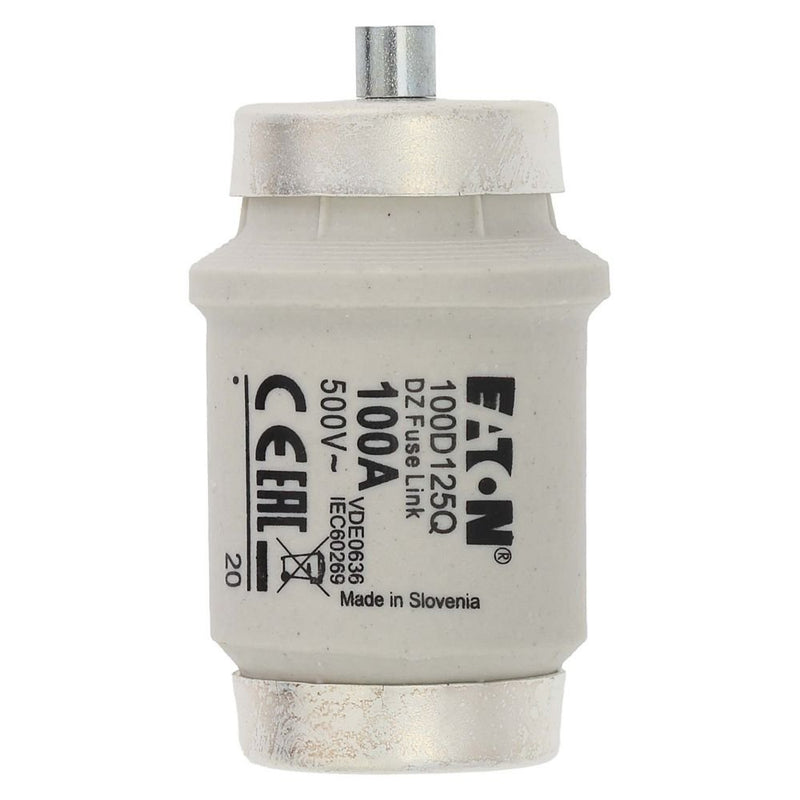 Eaton - D-Sicherungseinsatz Sicherungseinsatz Nieders. FUSE 100A DIV 500VAC 100A AC 500V 50kA − 3 Stück