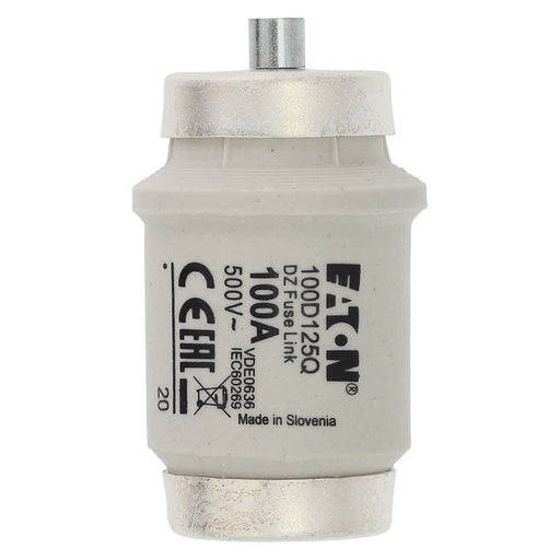 Eaton - D-Sicherungseinsatz Sicherungseinsatz Nieders. FUSE 100A DIV 500VAC 100A AC 500V 50kA − 3 Stück