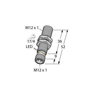 Turck - Induktiver Näherungsschalter Sensor BI6U-M12-VN6X-H1141 induktiv